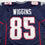 Autographed/Signed Jermaine Wiggins SB 36 Champs New England Blue Football Jersey JSA COA