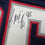 Autographed/Signed Jermaine Wiggins SB 36 Champs New England Blue Football Jersey JSA COA