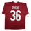 Autographed/Signed Steve Owens 69 Heisman Oklahoma Maroon College Football Jersey Beckett BAS COA