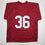 Autographed/Signed Steve Owens 69 Heisman Oklahoma Maroon College Football Jersey Beckett BAS COA
