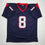 Autographed/Signed Matt Schaub Houston Navy Blue Football Jersey JSA COA