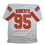 Autographed/Signed Elijah Roberts Tampa Bay Retro White Football Jersey Beckett BAS COA