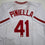 Autographed/Signed Lou Piniella 90 WSC Cincinnati White Baseball Jersey JSA COA