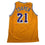 Autographed/Signed Michael Cooper Los Angeles Yellow Basketball Jersey Beckett BAS COA