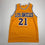 Autographed/Signed Michael Cooper Los Angeles Yellow Basketball Jersey Beckett BAS COA