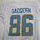 Autographed/Signed Oronde Gadsden Los Angeles San Diego White Pro Cut Football Jersey Beckett BAS COA