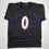 Autographed/Signed Roquan Smith Baltimore Black Football Jersey Beckett BAS COA