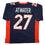 Autographed/Signed Steve Atwater Denver Blue Football Jersey JSA COA