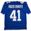 Autographed/Signed Dominique Rodgers-Cromartie New York Blue Football Jersey JSA COA