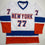 Autographed/Signed Pierre Turgeon New York White Hockey Jersey JSA COA