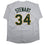Autographed/Signed Dave Stewart Oakland White Baseball Jersey JSA COA