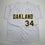 Autographed/Signed Dave Stewart Oakland White Baseball Jersey JSA COA