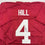 Autographed/Signed Daniel Hill Alabama Red College Football Jersey JSA COA