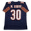 Autographed/Signed Mike Brown Chicago Blue Football Jersey JSA COA