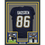 Framed Autographed/Signed Oronde Gadsden 35x39 Los Angeles San Diego Navy Blue Pro Cut Football Jersey Beckett BAS COA