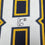 Framed Autographed/Signed Oronde Gadsden 35x39 Los Angeles San Diego Navy Blue Pro Cut Football Jersey Beckett BAS COA