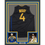 Framed Autographed/Signed Moses Moody 35x39 Golden State Black Basketball Jersey Beckett BAS COA