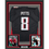 Framed Autographed/Signed Kyle Pitts 35x39 Atlanta Black Football Jersey Beckett BAS COA