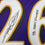 Framed Autographed/Signed Rod Woodson 35x39 SB XXXV Champs Baltimore Purple Football Jersey Beckett BAS COA
