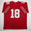 Autographed/Signed Will Howard Ohio State Red College Football Jersey JSA COA