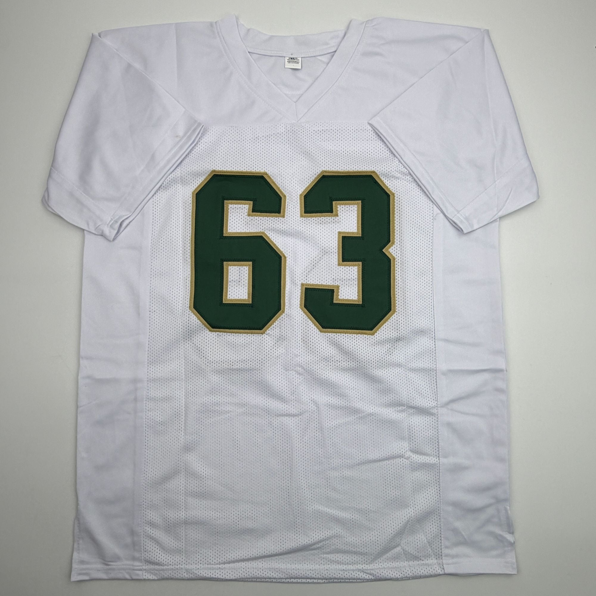 Autographed/Signed Mike Singletary Baylor White College Football Jersey Beckett BAS COA