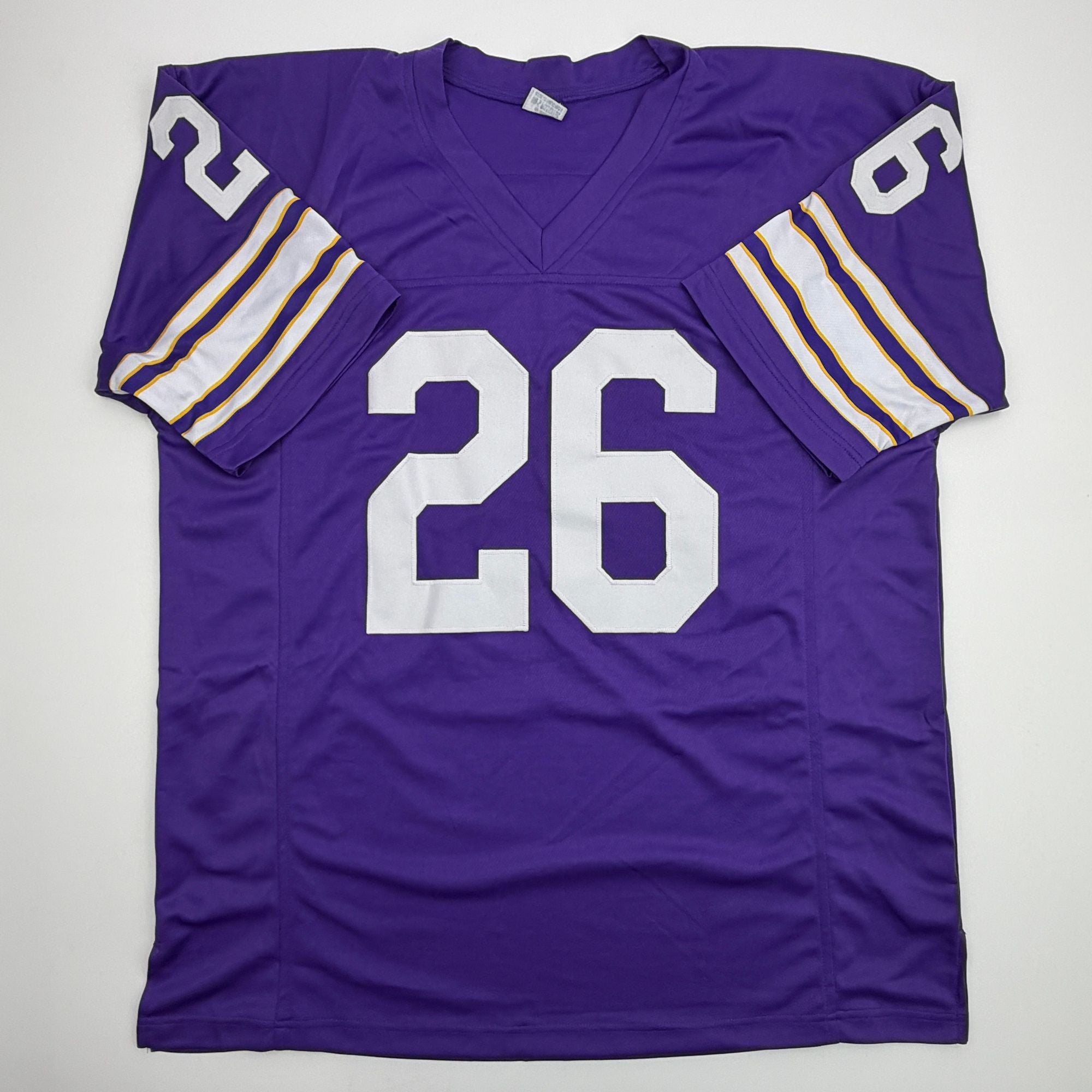 Autographed/Signed Clinton Jones Minnesota Purple Football Jersey JSA COA