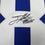Autographed/Signed Jevon Holland New York Blue Football Jersey JSA COA