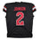 Autographed/Signed Will Johnson Arizona Black Pro Cut Football Jersey Beckett BAS COA
