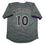 Autographed/Signed Ronny Mauricio New York Grey Pinstripe City Connect Baseball Jersey Beckett BAS COA