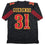Autographed/Signed Isaac Guerendo San Francisco Black Rivalries Collection Football Jersey Beckett BAS COA