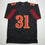 Autographed/Signed Isaac Guerendo San Francisco Black Rivalries Collection Football Jersey Beckett BAS COA
