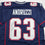 Autographed/Signed Joe Andruzzi New England Navy Blue Football Jersey JSA COA