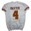 Autographed/Signed CJ Baxter Texas White Pro Cut College Football Jersey Beckett BAS COA
