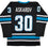 Autographed/Signed Yaroslav Askarov San Jose Black Hockey Jersey Beckett BAS COA