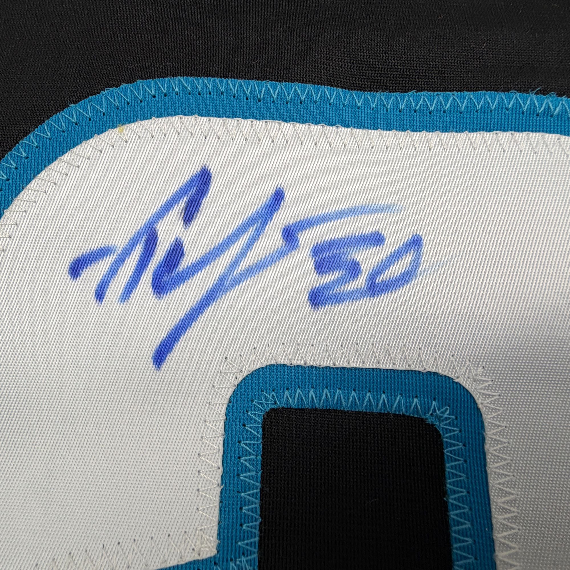 Autographed/Signed Yaroslav Askarov San Jose Black Hockey Jersey Beckett BAS COA