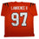 Autographed/Signed Dexter Lawrence II Cincinnati Orange Football Jersey Beckett BAS COA
