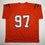 Autographed/Signed Dexter Lawrence II Cincinnati Orange Football Jersey Beckett BAS COA