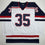 Autographed/Signed Mike Richter USA United States White Hockey Jersey JSA COA