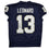Autographed/Signed Riley Leonard Notre Dame Blue Pro Cut College Football Jersey JSA COA