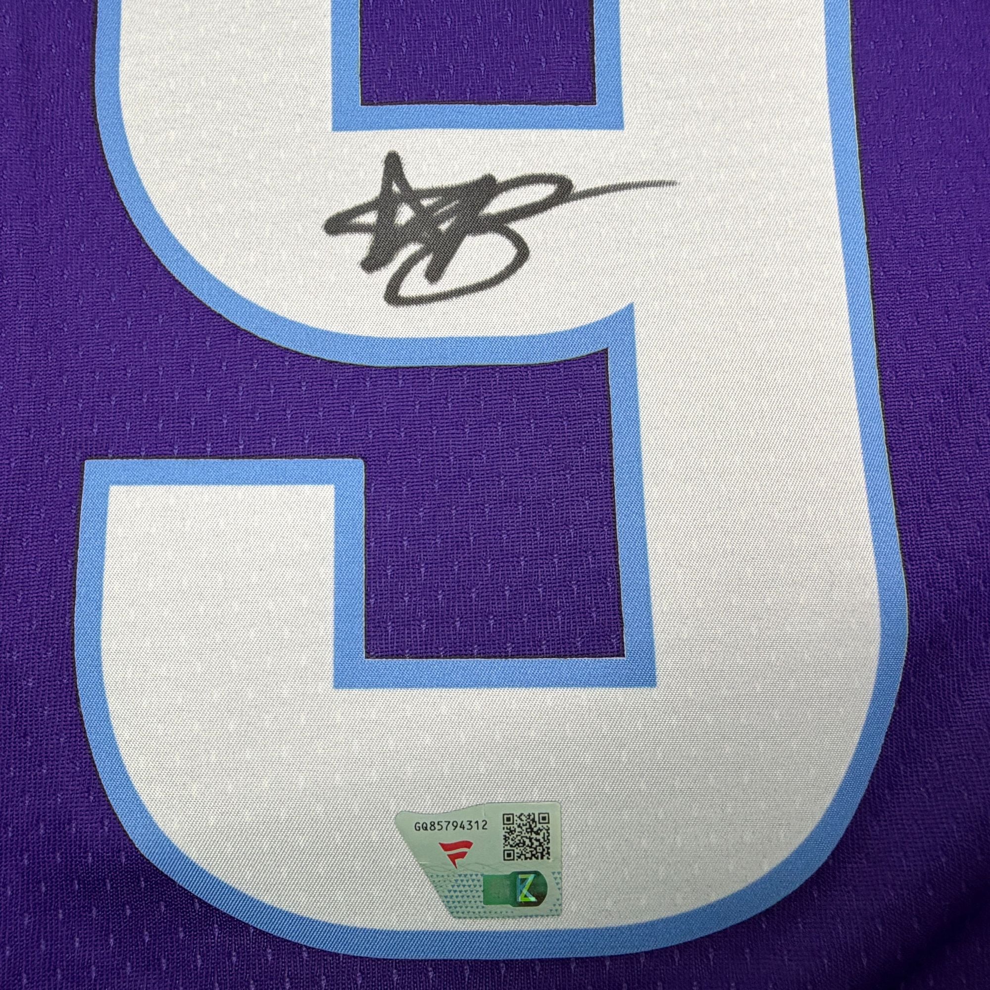 Autographed/Signed Ace Bailey Utah Jazz Purple Authentic Basketball Jersey Fanatics COA