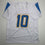 Autographed/Signed Justin Herbert 2020 ROY Los Angeles San Diego White Football Jersey Beckett BAS COA