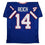 Autographed/Signed Frank Reich Buffalo Blue Football Jersey Beckett BAS COA
