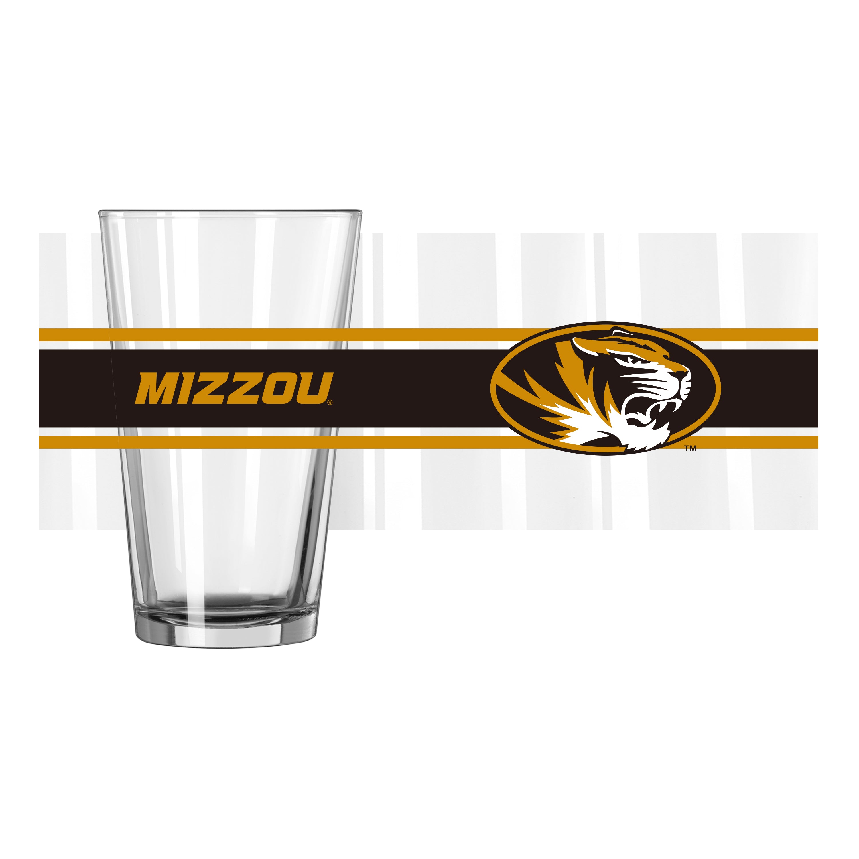 Missouri 16oz Stripe Pint Glass