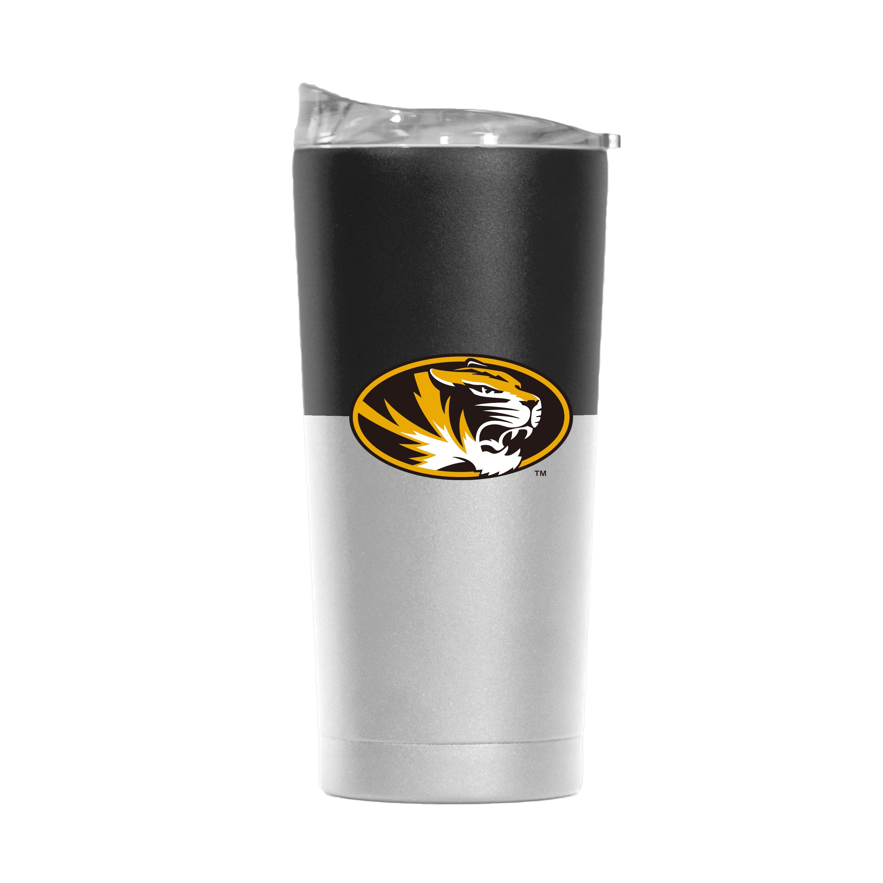 Missouri 20oz Colorblock White Powder Coat Tumbler