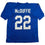 Autographed/Signed Trent McDuffie Los Angeles LA Blue Football Jersey Beckett BAS COA