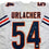 Autographed/Signed Brian Urlacher HOF 18 Chicago White Football Jersey Beckett BAS COA