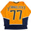 Autographed/Signed Luke Evangelista Nashville Yellow Hockey Jersey JSA COA