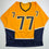 Autographed/Signed Luke Evangelista Nashville Yellow Hockey Jersey JSA COA