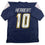 Autographed/Signed Justin Herbert 2020 ROY Los Angeles San Diego Navy Blue Football Jersey Beckett BAS COA