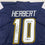 Autographed/Signed Justin Herbert 2020 ROY Los Angeles San Diego Navy Blue Football Jersey Beckett BAS COA